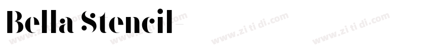 Bella Stencil字体转换